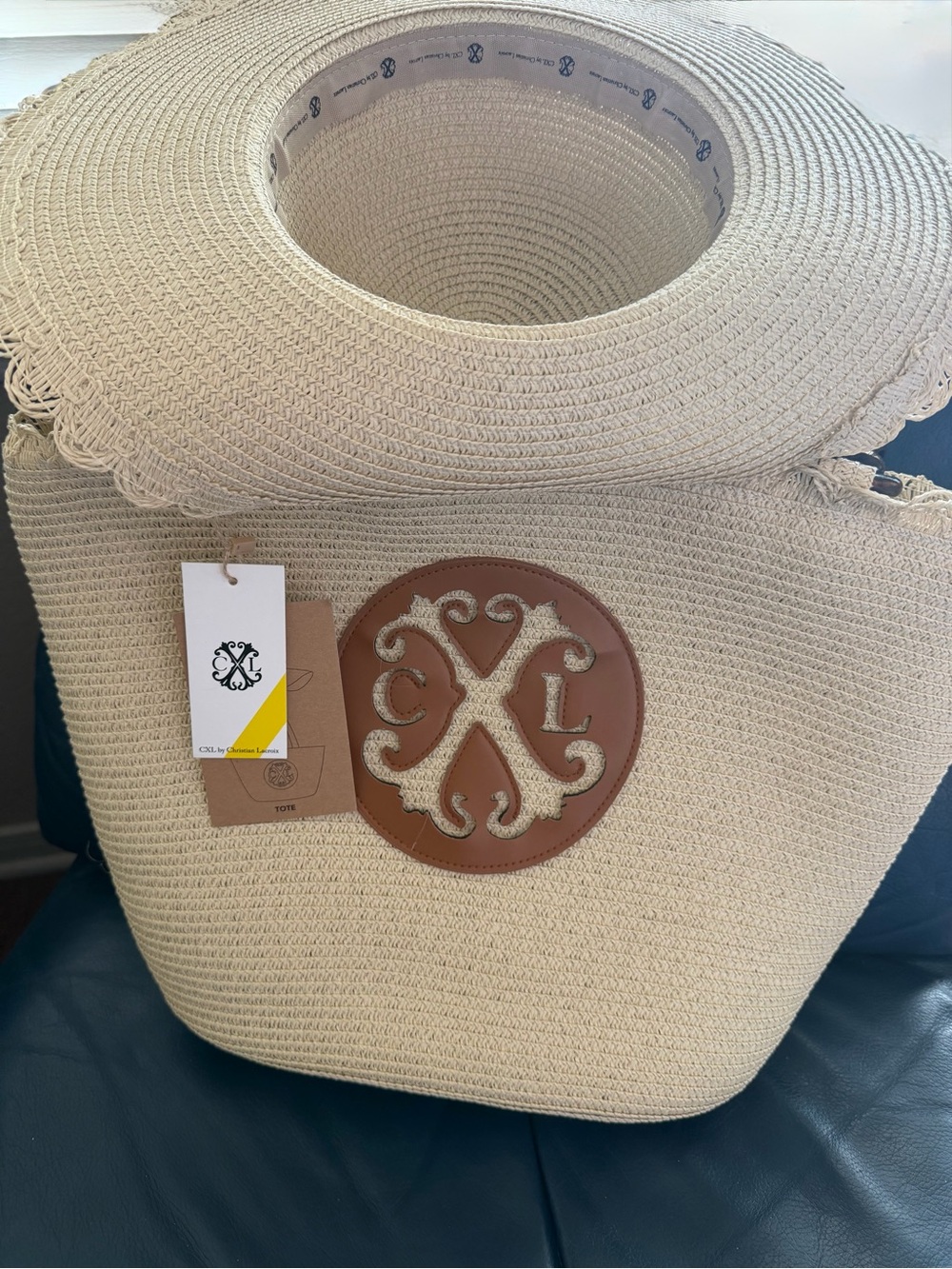 2 in 1 Paloma Straw Hat & Bag Matching Set ~ NWT - Picture 10 of 14